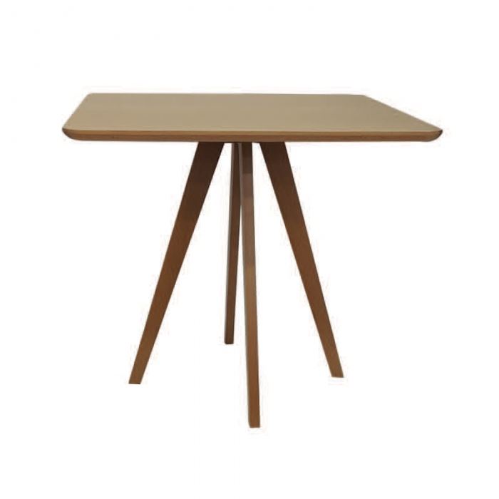 تصویر میز مربع نظری مدل ساین چوب وسط