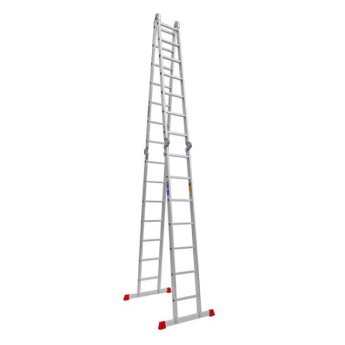 تصویر نردبان بیست و هشت پله چهار تکه آلوم پارس پله مدل هارمونی