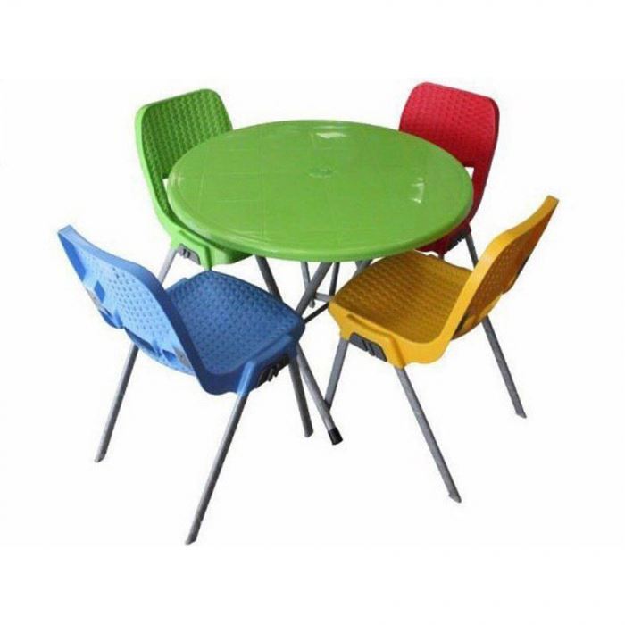 تصویر ست میز و صندلی 4 نفره ناصر پلاستیک کد 722 881