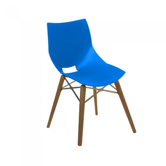 تصویر صندلی شل Shell پایه چوبی بدون تشک صنایع نظری