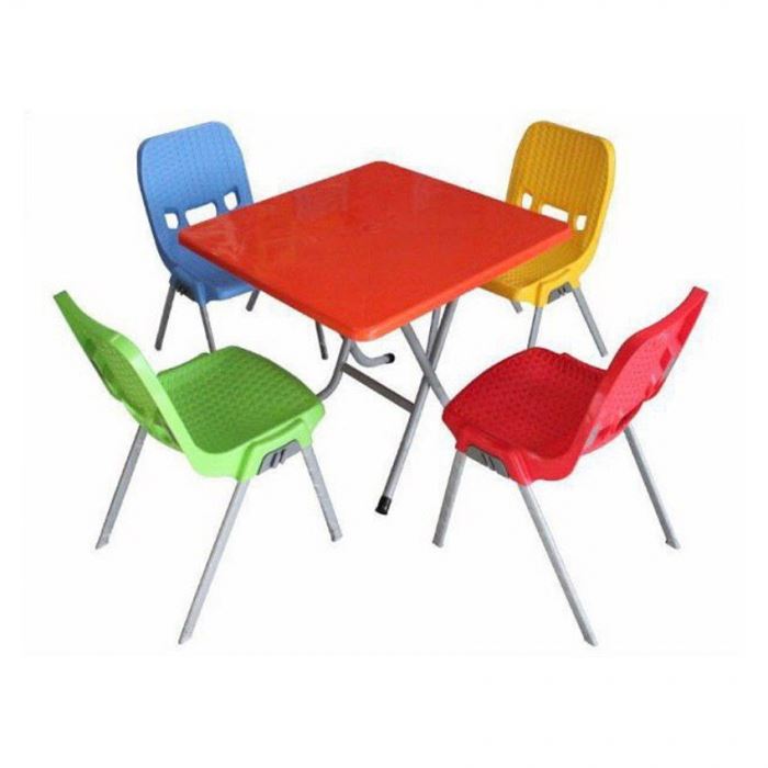 تصویر ست میز و صندلی 4 نفره ناصر پلاستیک کد 723 881
